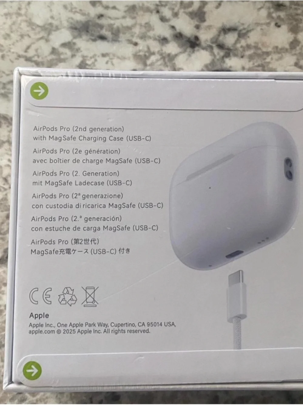 Apple AirPods Pro 2 (White) - Wireless Noise-Cancelling Earbuds